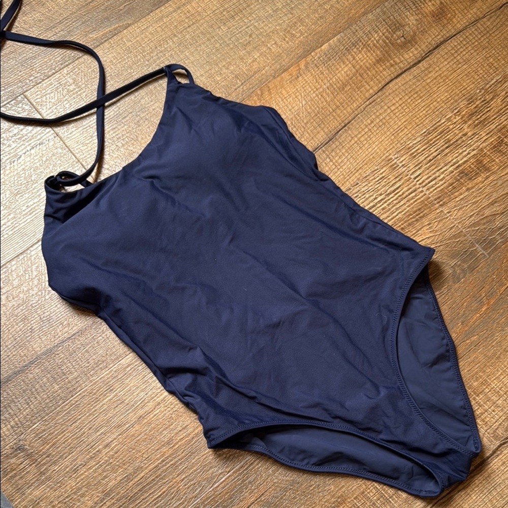 Navy Blue One-Piece Swimsuit. Athleta size small.